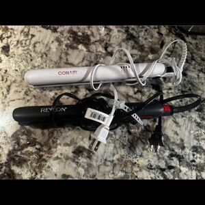 REVLON Coconut and CONAIR Hair Straightener Flat Iron Bundle